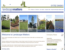 Tablet Screenshot of landscapemattersltd.co.uk